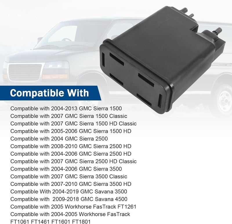 RALZAOTO Vapor Canister Compatible with Chevrolet Silverado 1500 Chevy Express GMC Savana 3500 4500 Sierra 1500 Workhorse W42 W62 2004-2019 Evap Charcoal Canister Replaces# 12569373, 15137021, 911-095 - Image 4